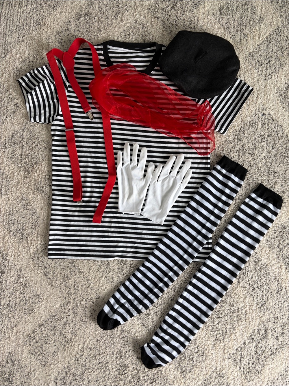 Adult Halloween Mime Costume 🎃🕴️